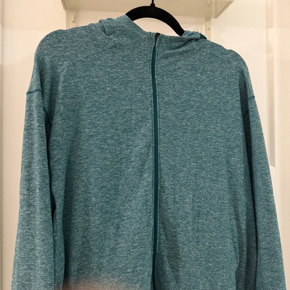 Lululemon Surge Warm Full Zip Hoodie Men's Size XL Heathered Laguna Blue M4668S‎